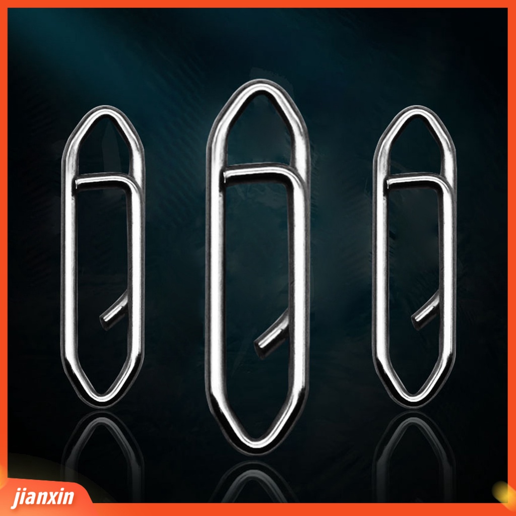 (In Stock) 30 Pcs Kekuatan Tarik Tinggi Stainless Steel Lure Hook Konektor Barel Putar Tackle Memancing Snaps Memancing Aksesoris