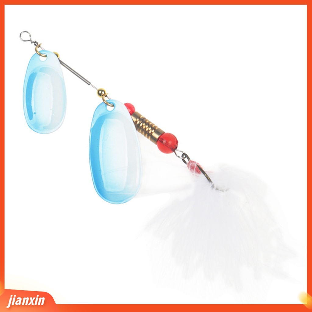 (In Stock) 10cm 17g Spinner Sequin Lures Warna Cerah Eye-Catching Zinc Alloy Forging Perawatan Berputar Sequin Lure Untuk Angling