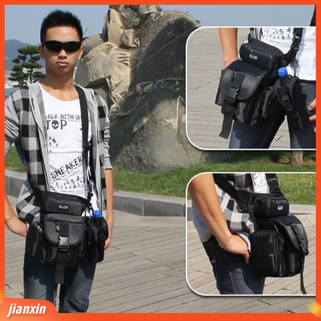 (In Stock) Outdoor Fishing Gear Waist Pack Leg Bag Tackle Tools Botol Penyimpanan Fanny Pouch