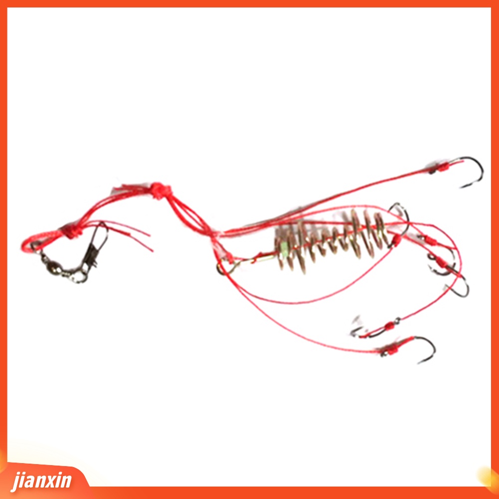 (In Stock) 4Pcs Explosion Fish Lure Bait String Hook Outdoor Fishing Tackle Alat Aksesori