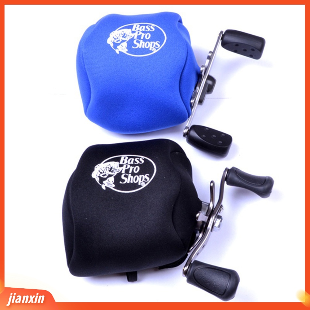 (In Stock) Sarung Pelindung Gulungan Pancing Elastis Cover Pouch Portable Nylon Storage Bag