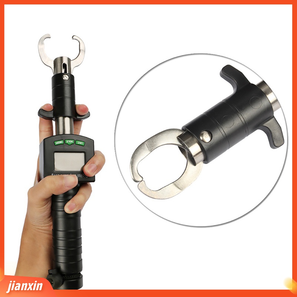 (in Stock) 3in1 Digital Grabber Timbangan Pancing Aluminium Gripper Clamp Tape Measure Tackle