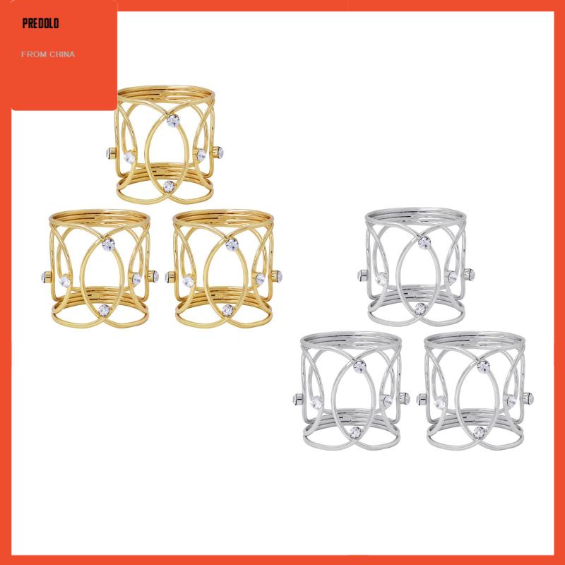 [Predolo] 3pcs Holiday Napkin Holders Cincin Serbet Untuk Acara Santai Dan Formal