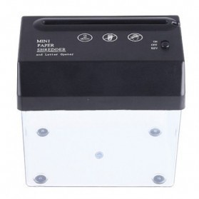 Mini USB Paper Shredder with Letter Opener