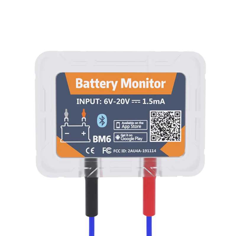 Alat Tester Aki Battery Monitor Digital Car Health Check Bluetooth 4.2 12 V - BM6