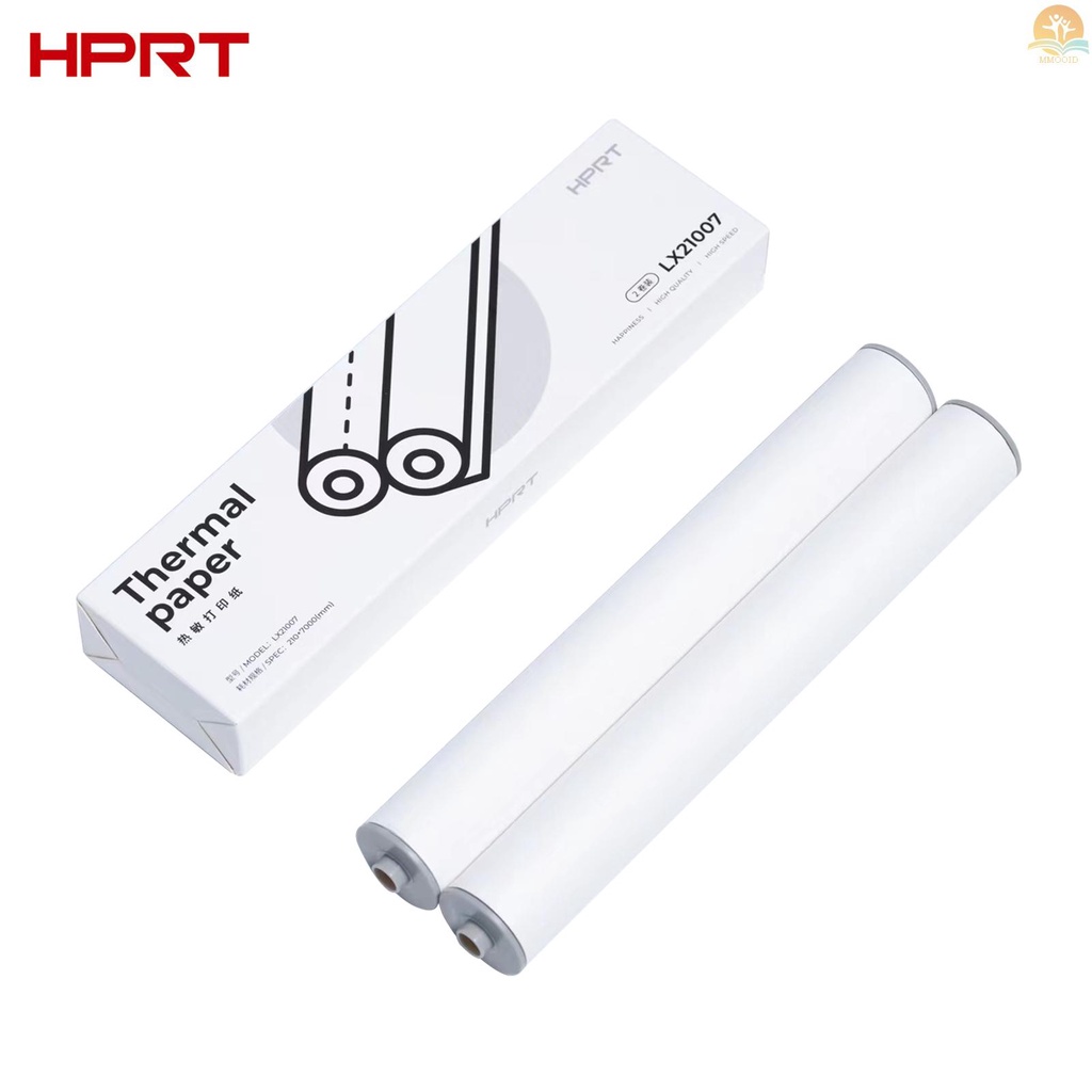 In Stock HPRT MT810 2PCS A4 Kertas Thermal Roll Untuk MT810 Thermal Printer BPA-free 10gambar Tahan Lama Cocok Untuk Foto Gambar Kwitansi Memo PDF File Halaman Web Printing Pho Instan