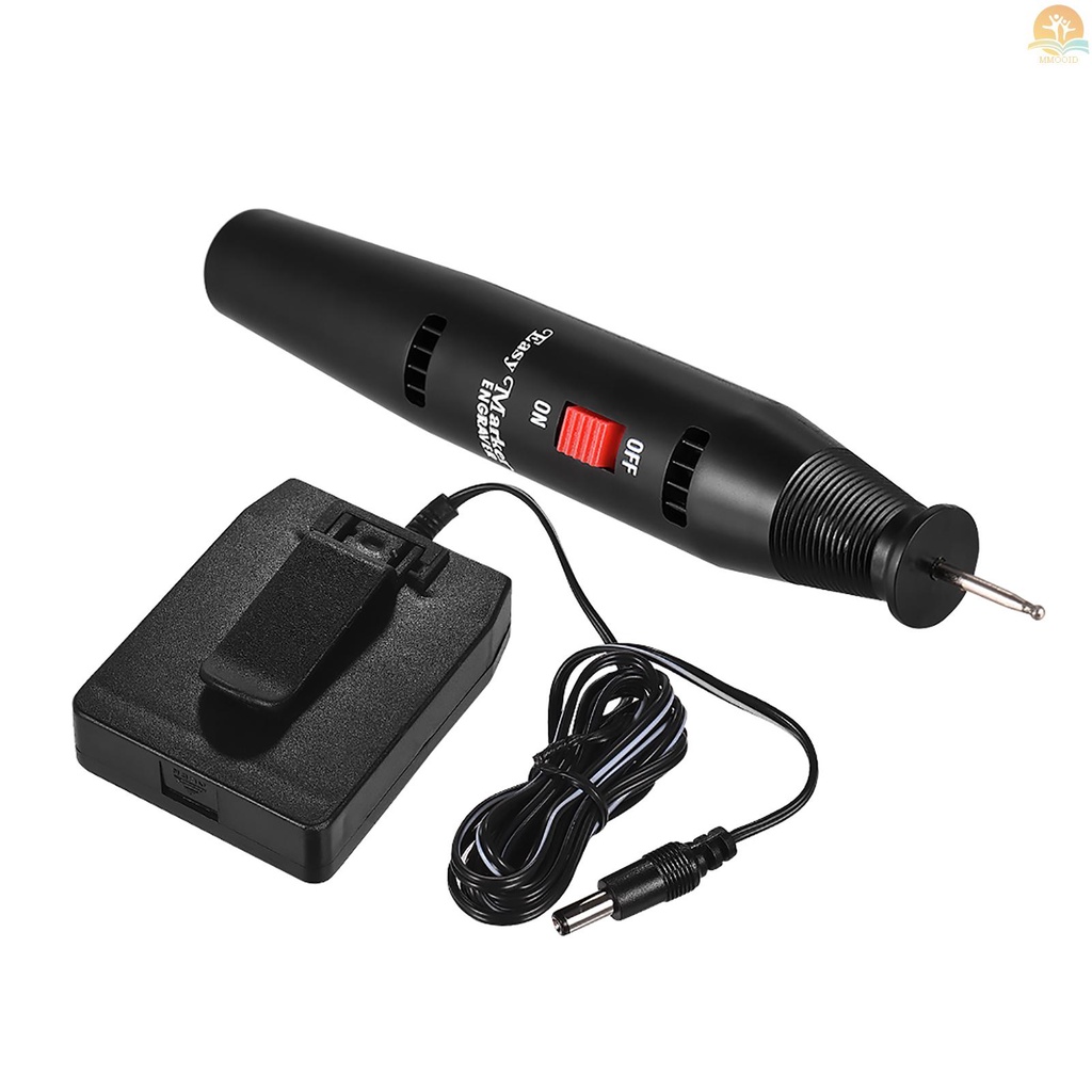 In Stock Portabel Presisi Elektrik Ukiran Pen Engraver DIY Mengukir Graver Mesin Alat Tenaga Baterai Dengan Mata Ujung Berlian Yang Kuat Untuk Perhiasan Logam Plastik Kaca Keramik Sto