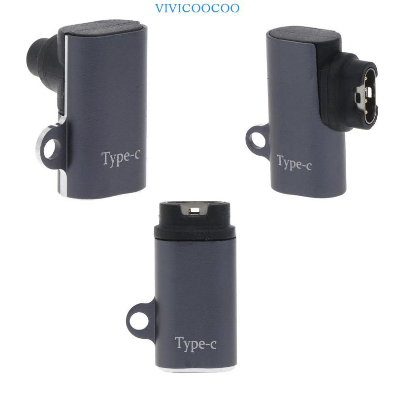 Vivi Tipe C Female to 4pin Watch Charging Adapter Charger Convertor Untuk Pendekatan S40 S60 X10 S10 Venu Smartwatch