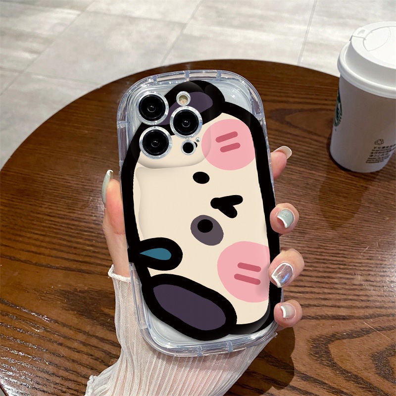 IPHONE Casing Ponsel Desain Wajah Kemerahan Anjing Pacha Penuh Kompatibel Dengan Iphone12 13 14 11 Pro Max X Xs Max Xr Ttrdf