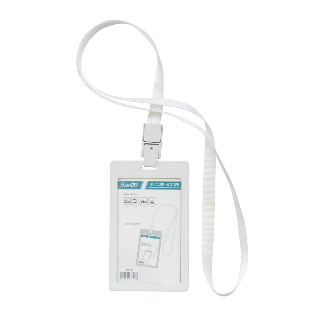 

[Artomas] Bantex ID Card Holder Larnyard Portarit White 8865 07