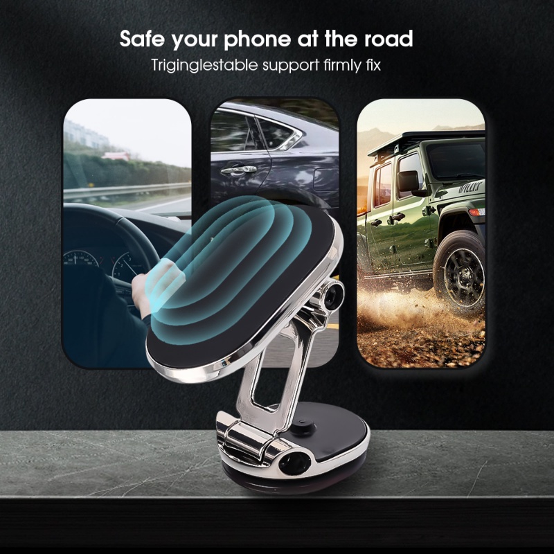 Stand Handphone Smartphone Lipat/Support Navigasi Sel Penyesuaian Sewenang-Wenang /1080° Rotation Car Phone Holder/Dudukan Telepon Yang Dipasang Berperekat/Aksesoris Otomatis