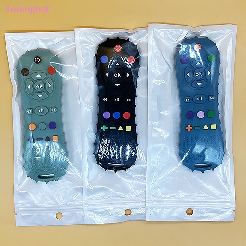 Tolonghot&gt; 1PC Mainan Bayi Silikon remote control silicone game controller teether Bayi teether Bayi Tumbuh Gigi Sumur