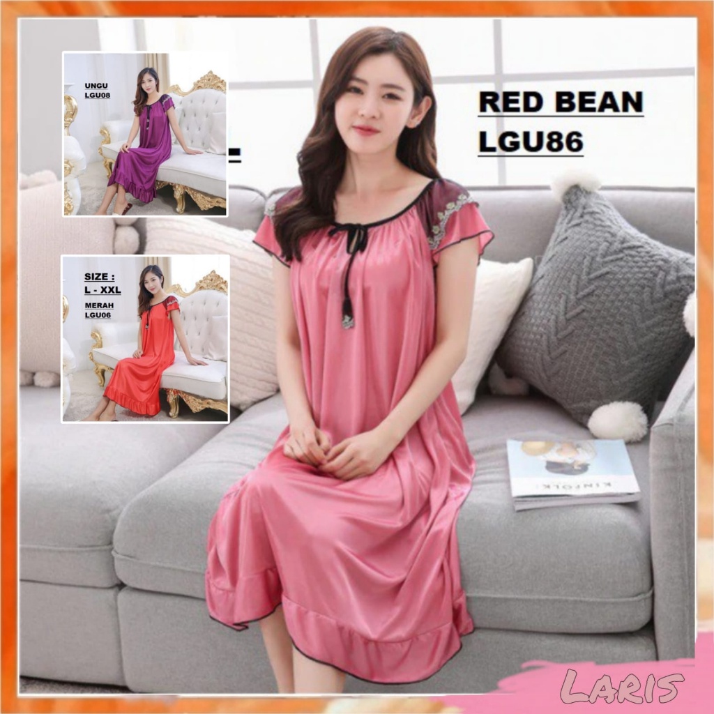 Penawaran Terbatas Laris - Daster tidur renda jumbo / Lingerie sexy jumbo LD 120 cm PY 349 bahan