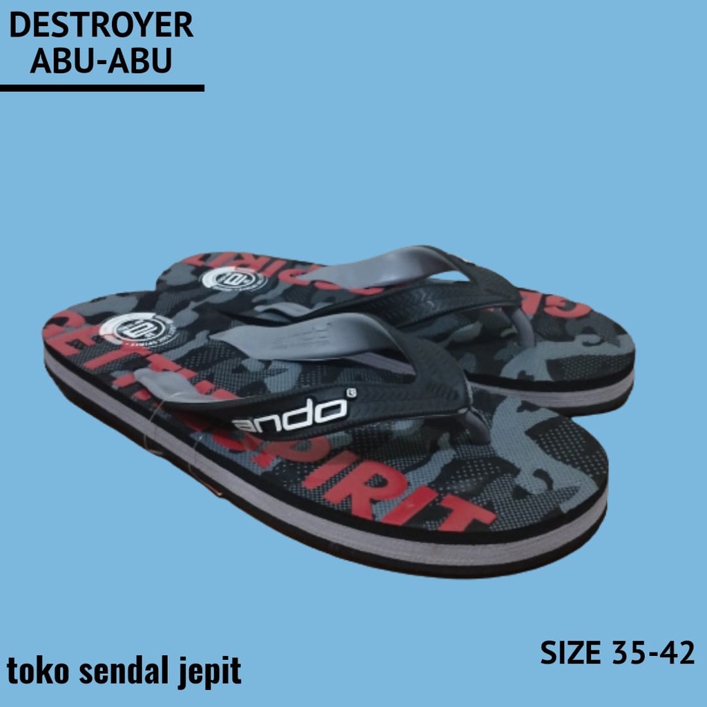 Ando DESTROYER Sandal DEWASA Ukuran 38-42