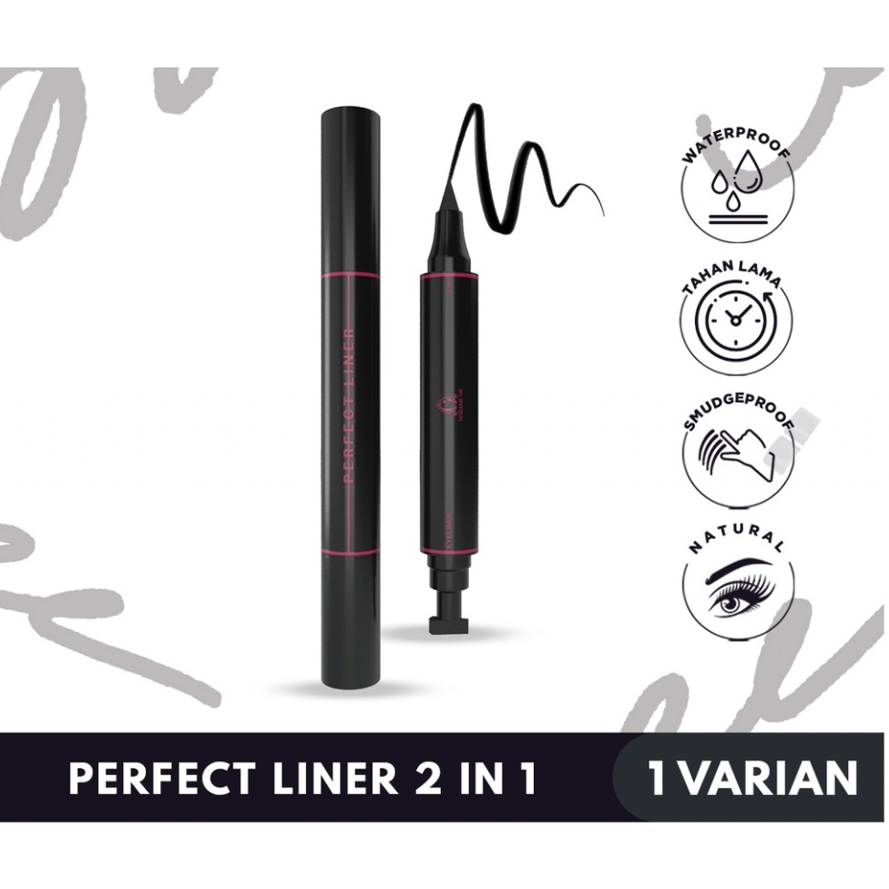 Madame Gie Perfect Liner - Eyeliner Black 2 In 1