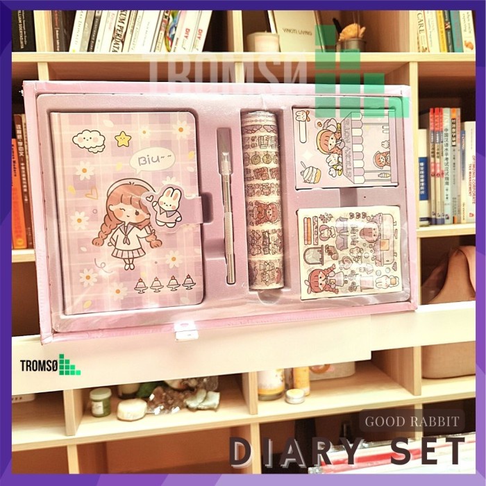 

✨BEST✨ -Tromso 5in1 Diary Set / Gift Set / Buku Harian untuk anak perempuan - Sweet Summer