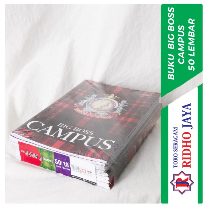 

✨BISA COD✨ -Buku Tulis Big Boss Campus 50 Lembar ( P: 25 cm, L: 17.5 cm )