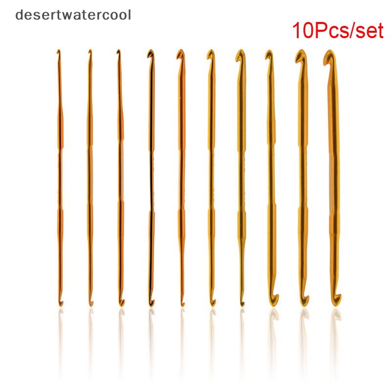 Deid 10Pcs Alumina Crochet Hook Set DIY Knitg s Alat Jahit Knitg Rumah Martijn