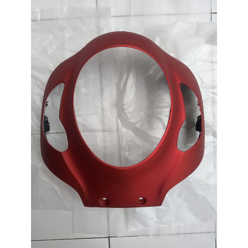 cover bodi body tameng lampu depan scoopy scopy led new k2f 2020 2021 2022 merah doff dop