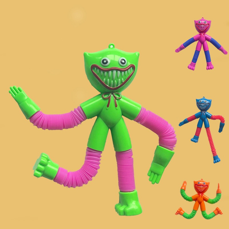 Huggy Wuggy Tabung Cacat Telescopic tube Poppy Playtime Boneka Monster Dekompresi Mainan Untuk Anak Dewasa