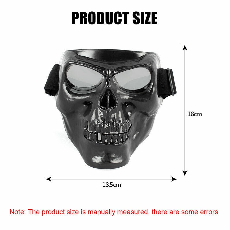BABYBOZ -  GHOST RIDER TOPENG MASKER TENGKORAK MOTOR PAINTBALL AIRSOFTGUN MASK RIDER RIDING SKULL FACE MASK
