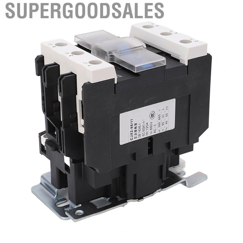 Supergoodsales Electric Contactor AC Sensitive Stable Performance Control Load 220V for Power Distribution Iatrical Equipment