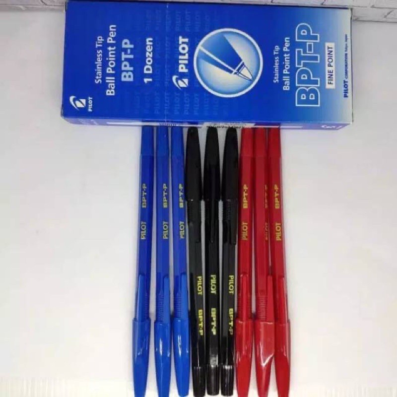 

Promo Untuk pelajar! Pulpen Pilot BPT-P Hitam Biru Merah 1 Pack