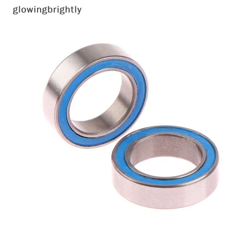 [glowingbrightly] 2pcs 6700 2RS 10X15X4mm Motor Level Karet Biru Seal Bearing Model Bearing Motor Bearing TFX