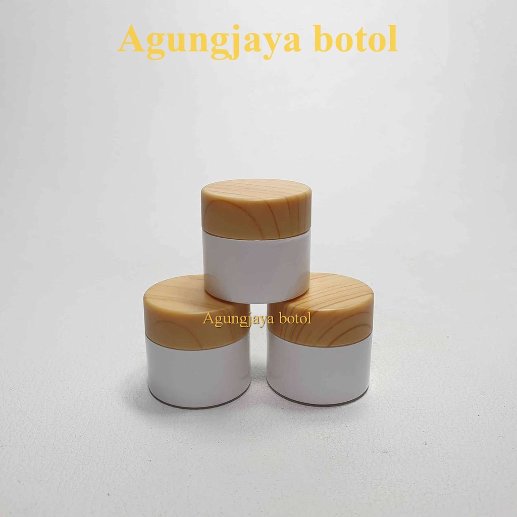 Pot Kaca 10 Gram Bulat Putih Eksklusif / Pot Cream Kaca / Pot Skincare / Pot Krim / Pot Kaca Promo /