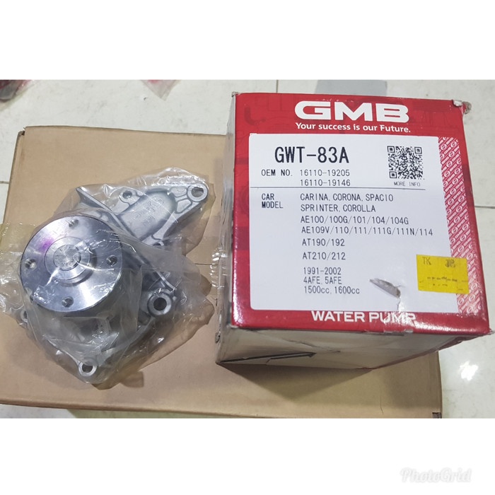 SPAREPART OTOMOTIF- Water Pump Toyota Soluna/Corolla Great GMB Japan -KOMPONEN AKSESORIS