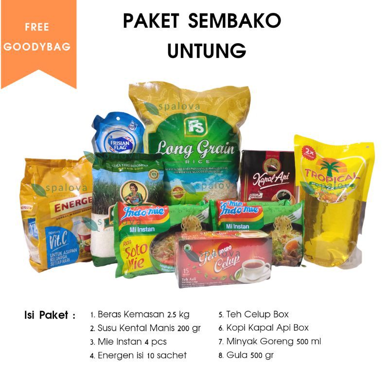 

Murah! PAKET SEMBAKO UNTUNG