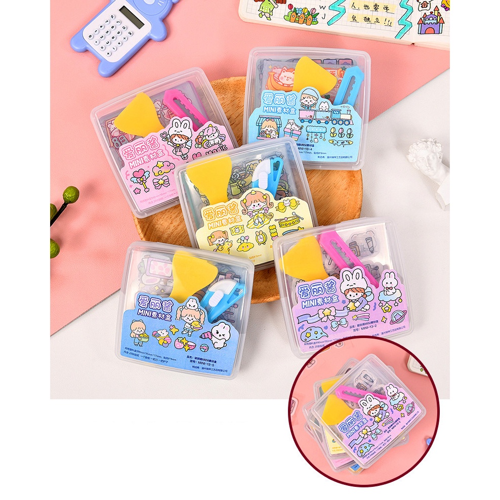 

GULAGULA - 1 SET ALAT JOURNALING MOTIF KARTUN MOMO FREE BOX + STICKER + CUTTER + CUTTING PAD + SHOVEL (PERATA STIKER) STIKER MOMO STIKER MINI MOMO STIKER LUCU