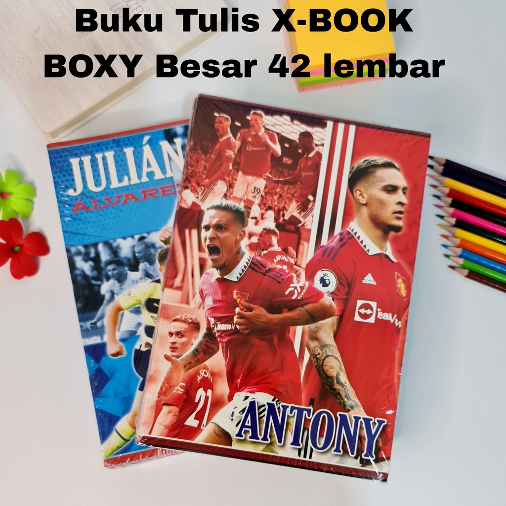 

SOS Buku Tulis X-Book BOXY/Besar 42 lb Motif Bola(8bk) BigBoss /Buku Catatan/Buku Sekolah Bergaris