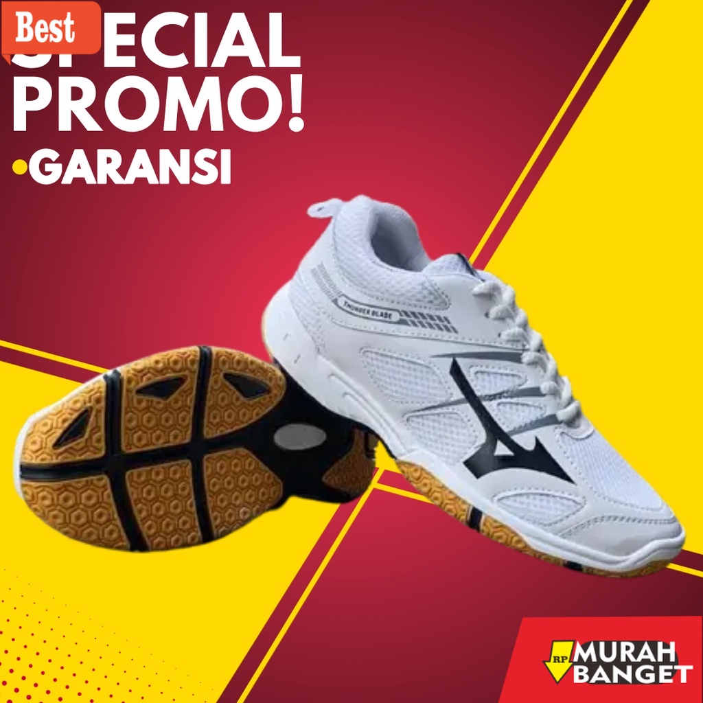 Sepatu bulu tangkis terbaru- Sepatu Spatu Badminton Batminton Shoes Mizuno Olahraga Olah Raga Sports