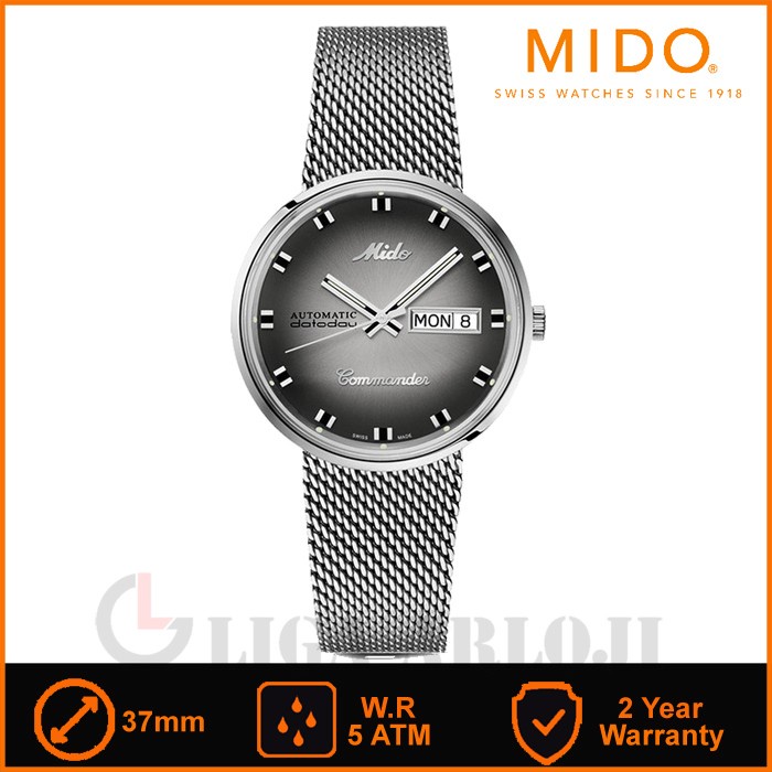 MIDO M8429.4.27.11 - Jam Tangan Pria - Commander Automatic - Swiss