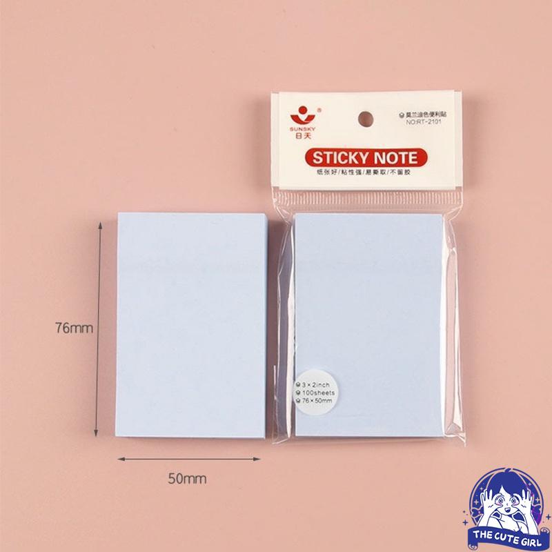 STICKY NOTE POLOS/Stiker Memo/Kertas Catatan 100 Lembar - Stazionario