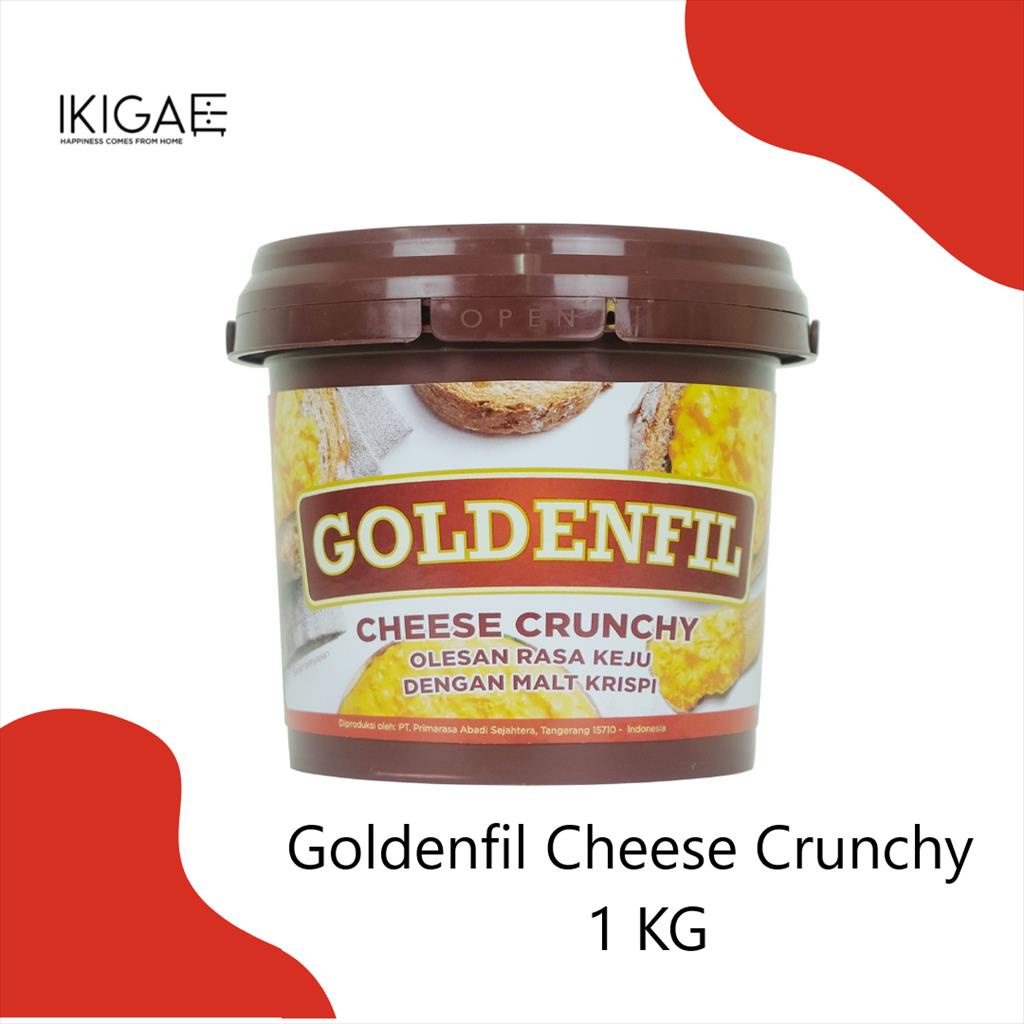 

GOLDENFIL CHEESE SPREAD / CRUNCHY / DIP GLAZE / SELAI KEJU 1 KG Cheese Crunchy