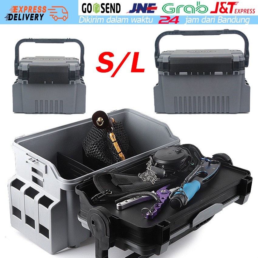 Kotak Pancing Gayung Genggam / Kotak Pancing / Kotak Alat Pancing Multifungs