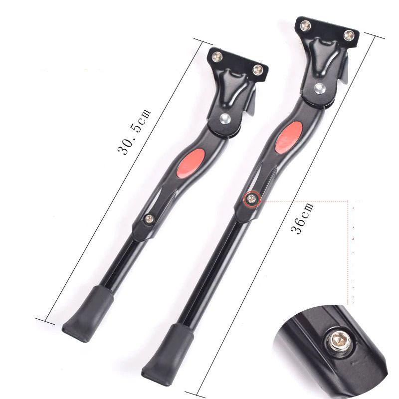 Standar Parkir Samping Sepeda Alloy Kick Stand Adjustable Model Polygon Baut 2