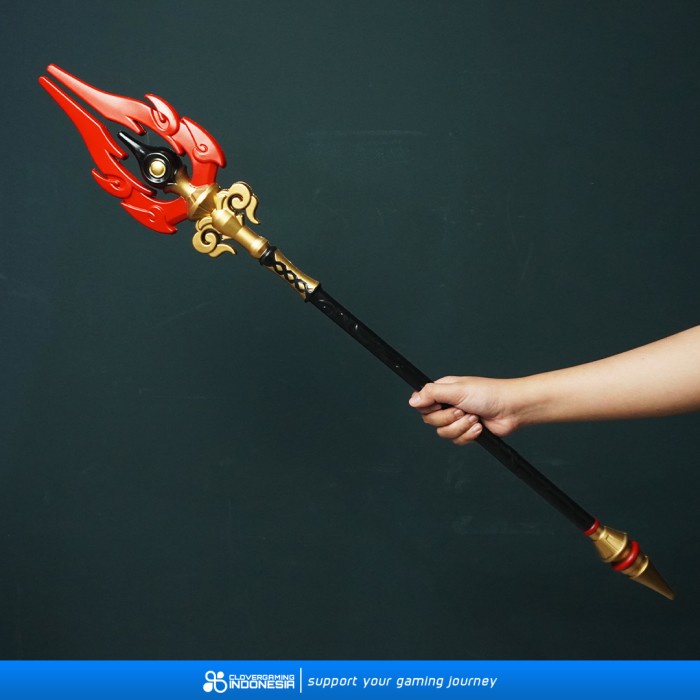 Miniatur Genshin Impact Hu Tao Staff of Homa Signature Polearm Hutao