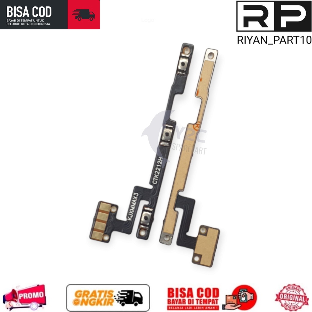 Flexibel Flexible Tombol Power On Off XIAOMI MIMAX 3 / MI MAX 3 + VOLUME / Fleksibel Tombol Power