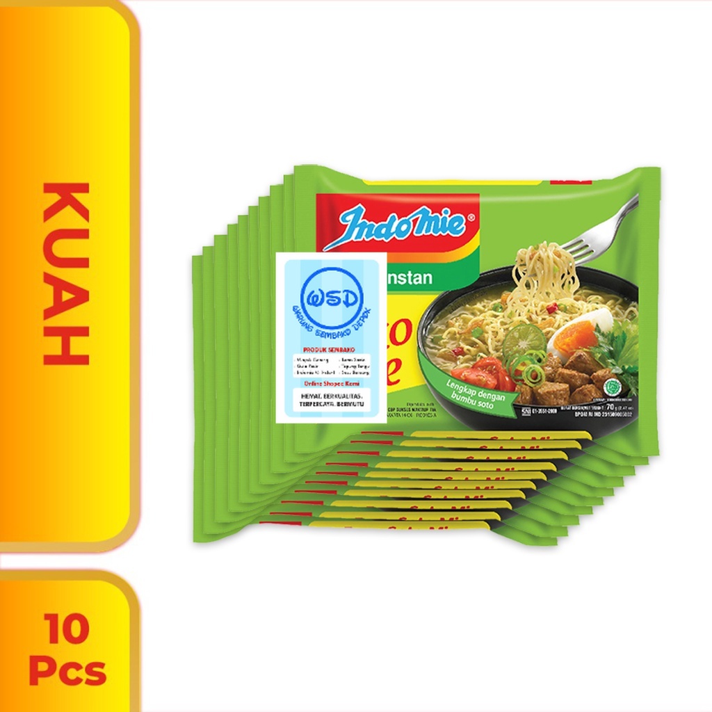 

10 Pcs - Indomie Kuah Soto Mie