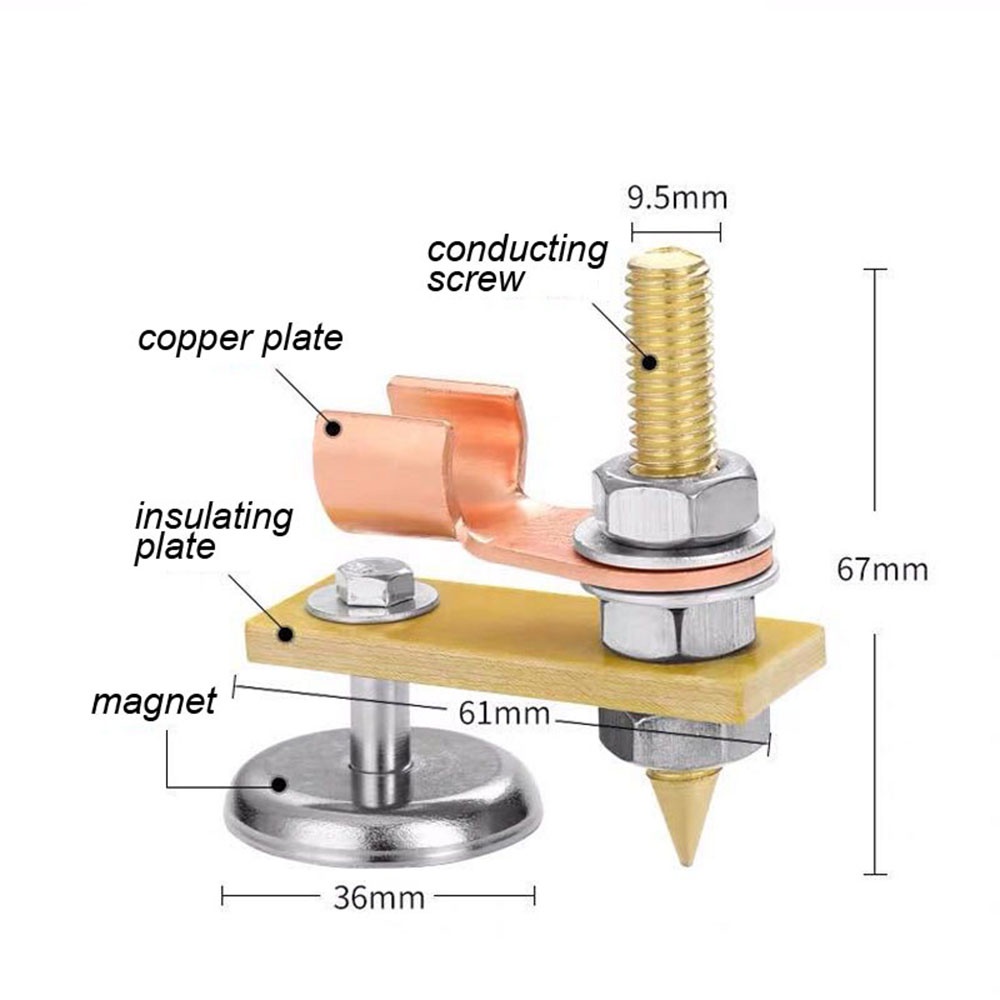 Lyn Klem Las Magnet Klem Welding Magnet Las Las Magnet Grounding Kepala Las Logam Untuk Kabel Massa