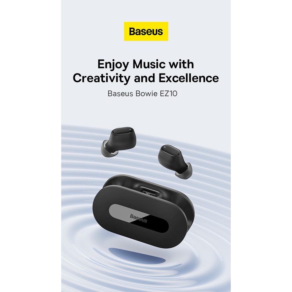 Baseus Bowie EZ10 True Wireless Bluetooth Earphone TWS Mini Earbuds Headset