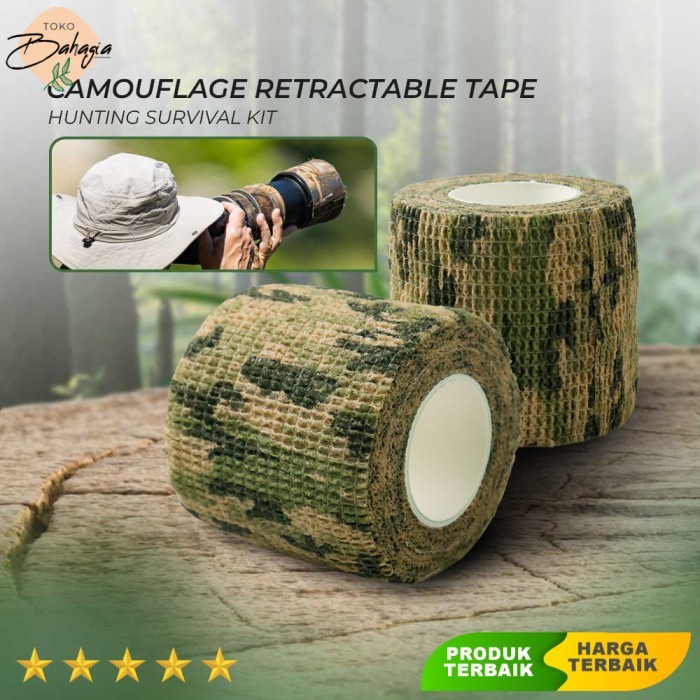 

Camouflage Retractable Tape Hunting Survival Kit Lakban