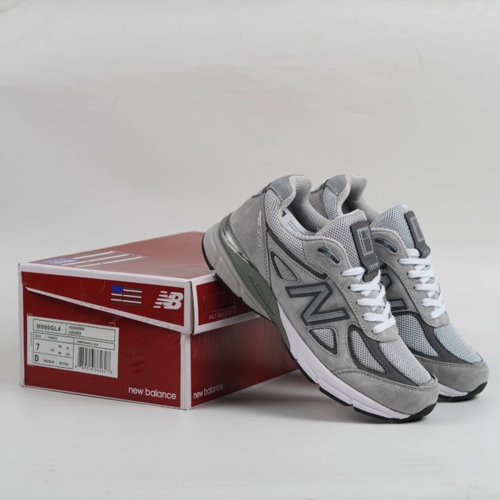 Best Seller SEPATU NB NEW BALANCE 990 V4 GREY - PREMIUM ORIGINAL - 39