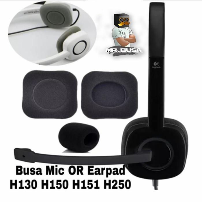 Busa Foam Bantalan Earpad Ear Cushion Logitech H150 H130 H250 H151