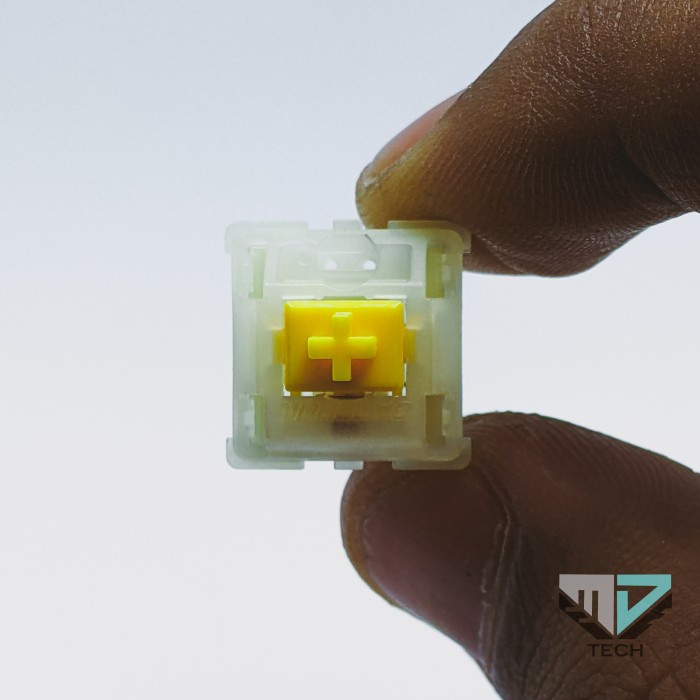Gateron PRO Milky Yellow 5 Pin Mechanical Keyboard Switch - Lubed