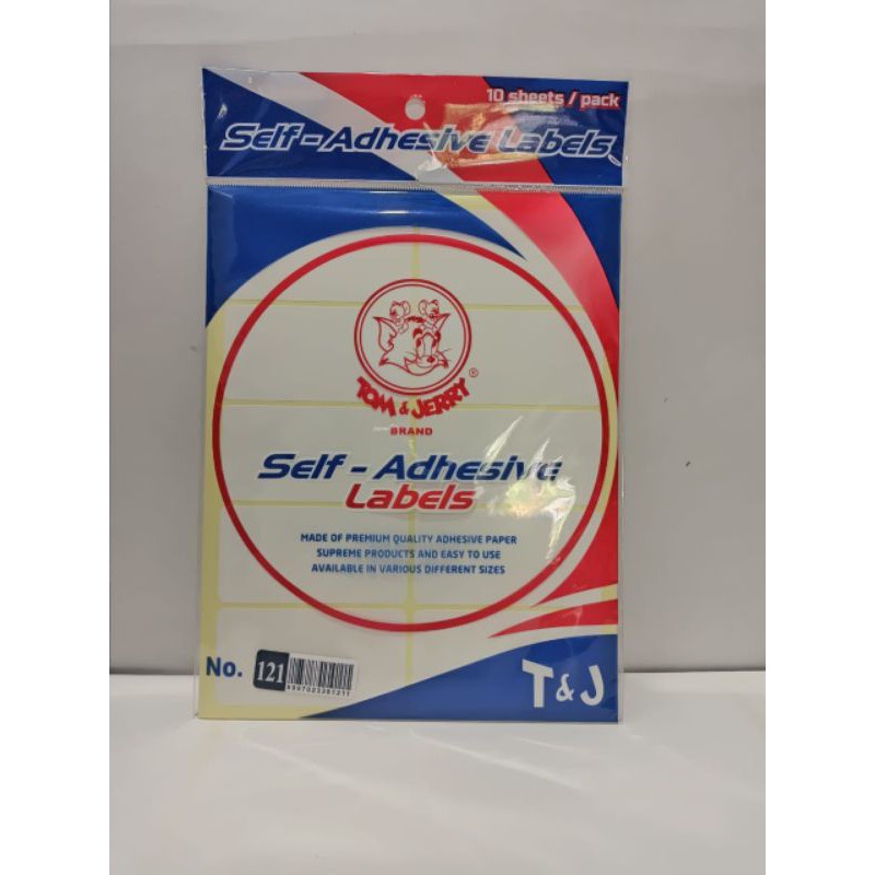 

label T&J ukuran 99,112 dan 121