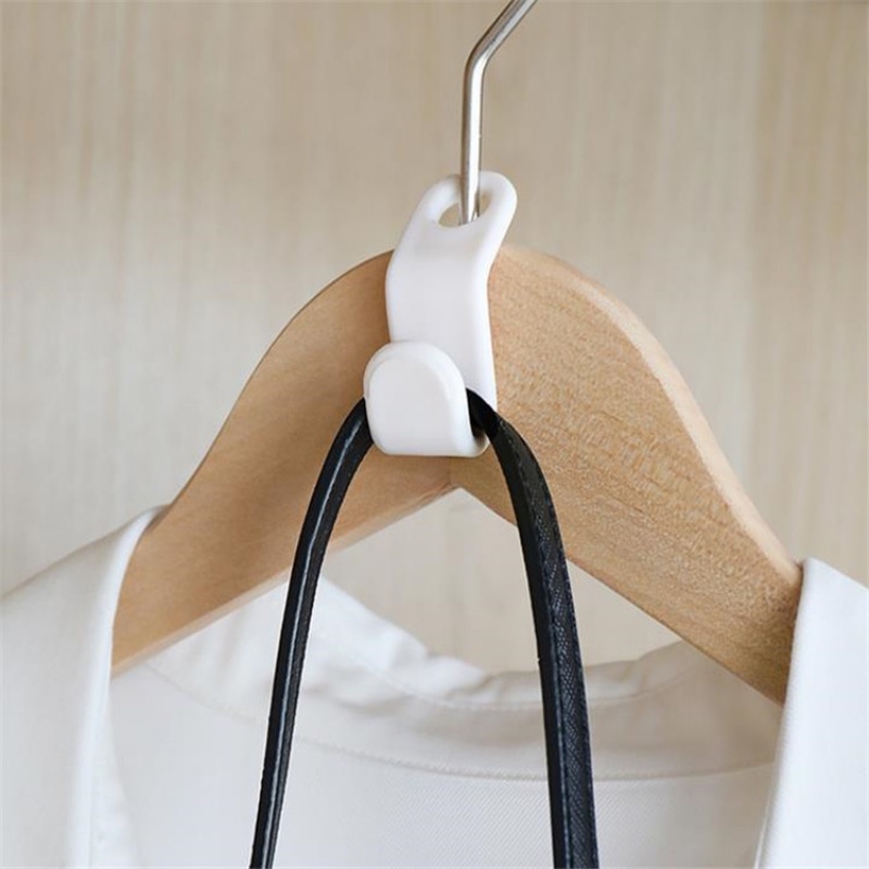 [Unggulan] Bantalan Kuat Rak Pengering Lemari Hemat Ruang Organize Alat Anti-slip Handbag Topi Kunci Rak Dapat Ditumpuk S-type Hanging Pegs Clothes Hanger Connecting Hooks